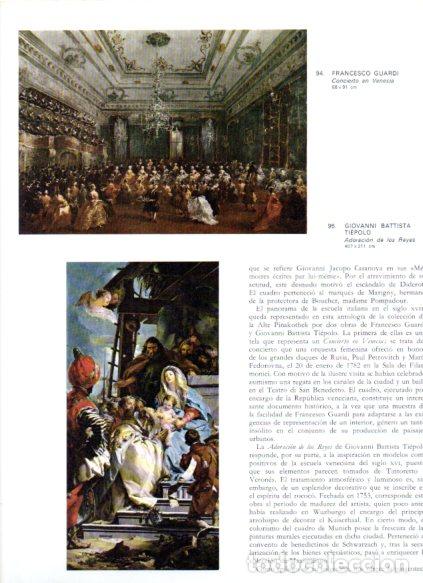 Livres: LAMINA V53003: Concierto en Venecia por F. Guardi y Adoracion de los Reyes por Tiepolo