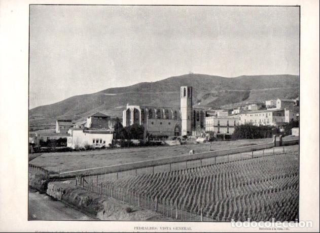 Livres: LAMINA V52303: Vista general de Pedralbes, Barcelona