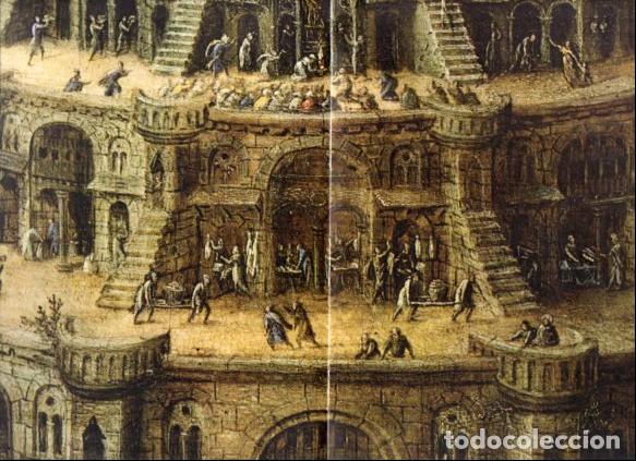 Libri di seconda mano: LAMINA V53018: La Torre de Babel por van Valckenborgh. Detalle