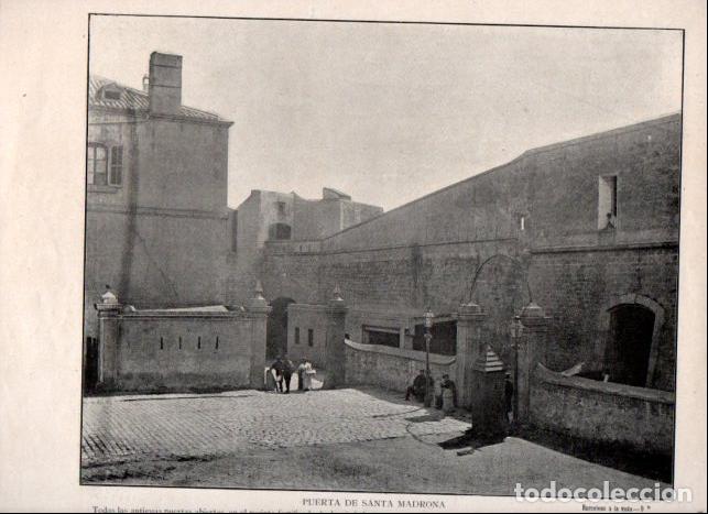 Libros: LAMINA V52317: Puerta de Santa Madrona, Barcelona