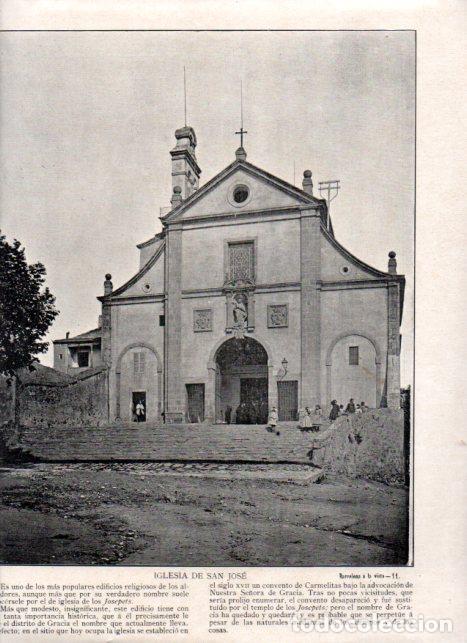 Libros: LAMINA V52328: Iglesia de los Josepets en Barcelona