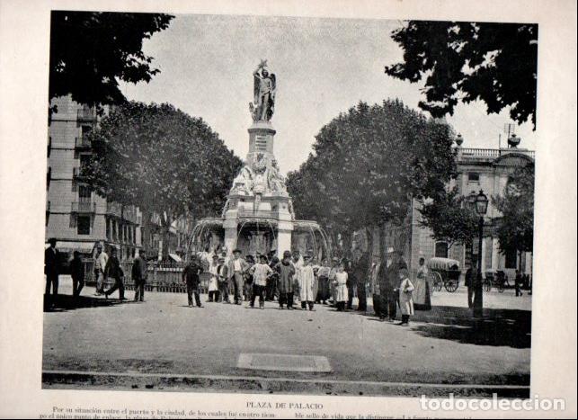 Libri di seconda mano: LAMINA V52343: Plaza del Palacio en Barcelona
