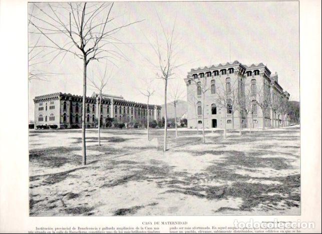 Livros em segunda m&atilde;o: LAMINA V52384: Casa de Maternidad en Barcelona