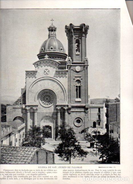 B&uuml;cher: LAMINA V52373: Iglesia de San Andres de Palomar en Barcelona