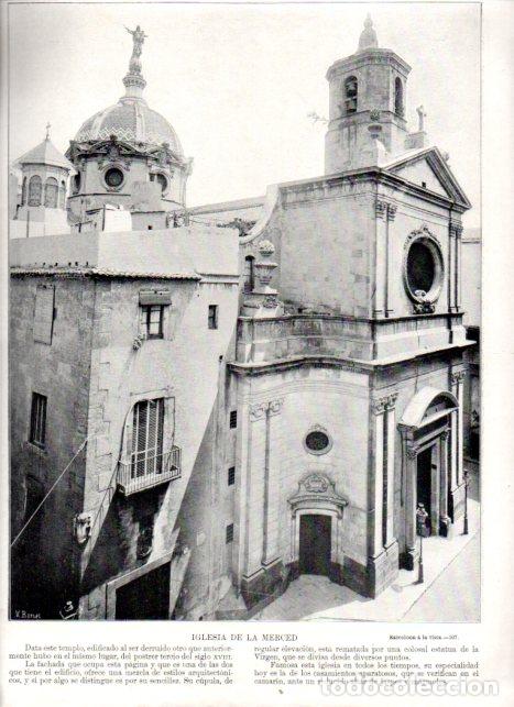 B&uuml;cher: LAMINA V52377: Iglesia de la Merced en Barcelona