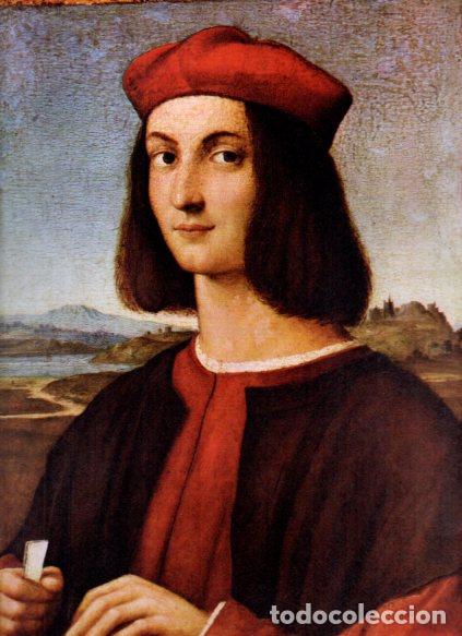 Livres: LAMINA V53034: Retrato de un joven por Sanzio