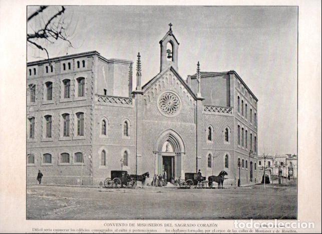 Livros em segunda m&atilde;o: LAMINA V52399: Convento de Misioneros del Sagrado Corazon en Barcelona