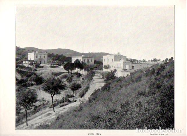 Libri di seconda mano: LAMINA V52407: Vista Rica en Sierra de Collserola, Barcelona