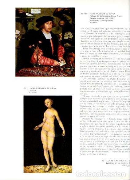 Libri di seconda mano: LAMINA V53119: Lucrecia por Cranach el Viejo y Georg Gisze por Holbein el Joven