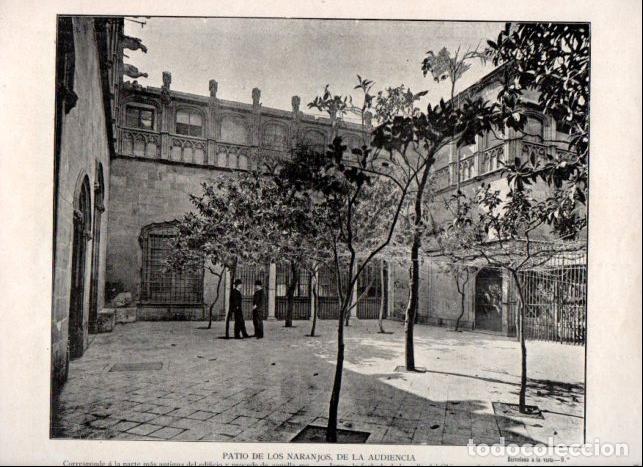 Libros: LAMINA V52315: Patio de los Naranjos, Barcelona