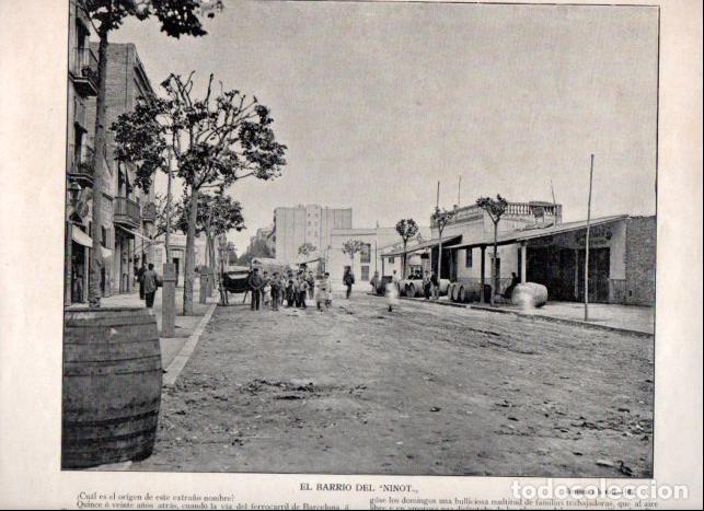 Libros: LAMINA V52355: Barrio del Ninot de Barcelona