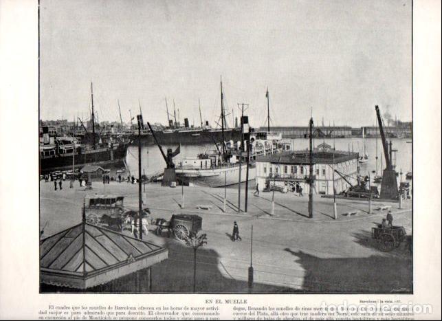 Libros: LAMINA V52365: Muelle del Puerto de Barcelona