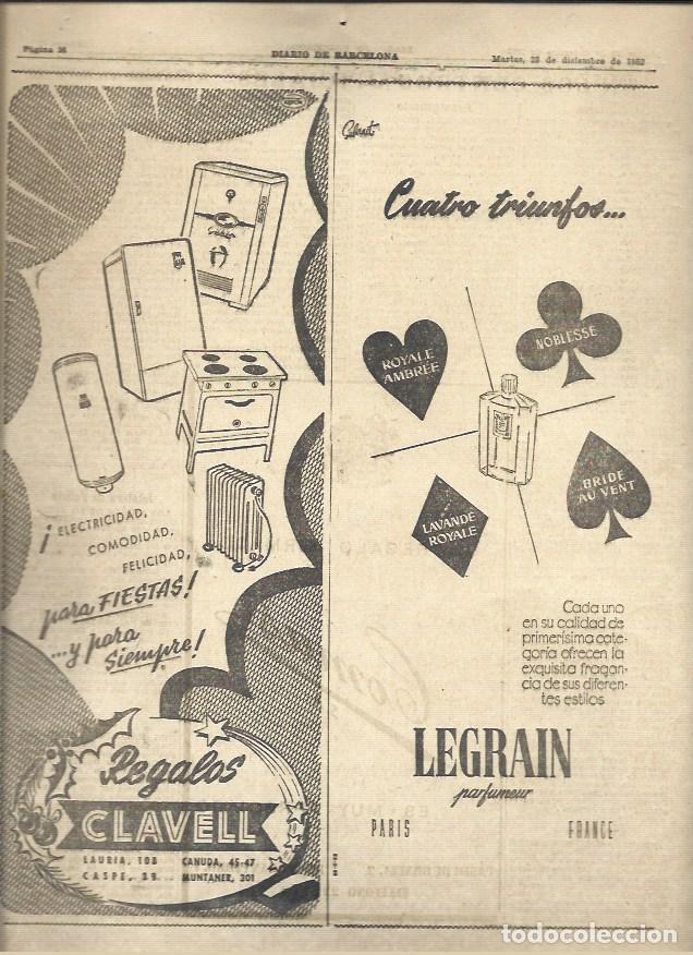 Libros: LAMINA 41163: Publicidad de Regalos Clavell y Legrain Perfumes - VVAA