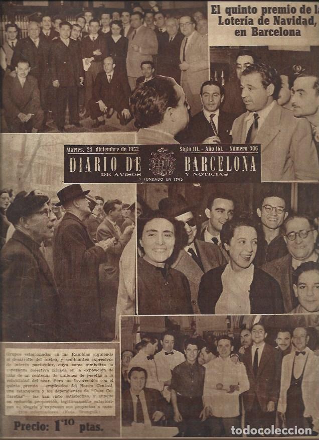 Livres: LAMINA 41152: Portada de Diario de Barcelona de Avisos y Noticias - VVAA