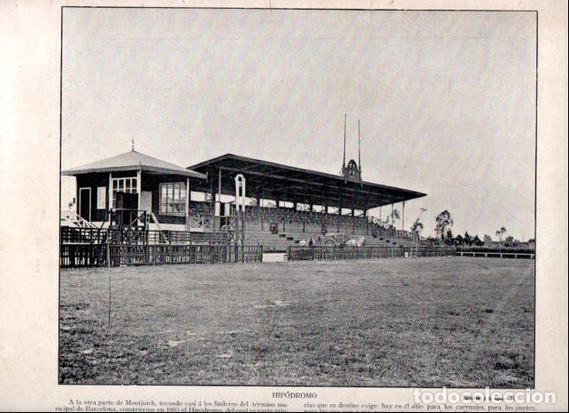 Libros: LAMINA V52331: El Hipodromo de Barcelona