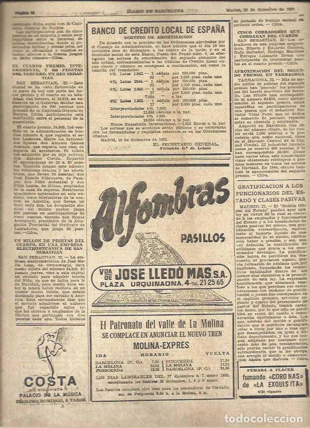 Libros: LAMINA 41157: Publicidad de Costa violinista y Alfombras Jose Lledo - VVAA