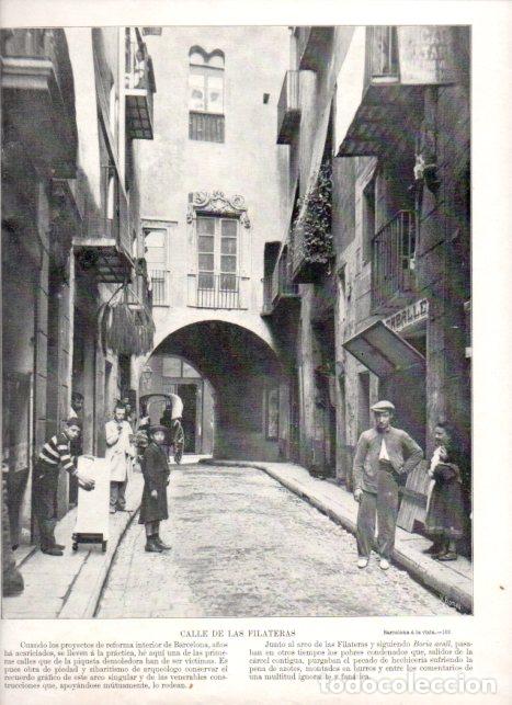 B&uuml;cher: LAMINA V52375: Calle de las Filateras en Barcelona