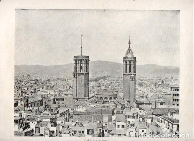 Livros em segunda m&atilde;o: LAMINA V52336: Vista panoramica de Barcelona