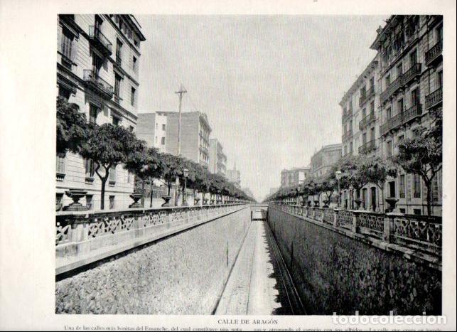 Libri di seconda mano: LAMINA V52341: Calle Aragon, Barcelona