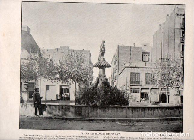 Libri di seconda mano: LAMINA V52346: Plaza de Blasco de Garay, Barcelona