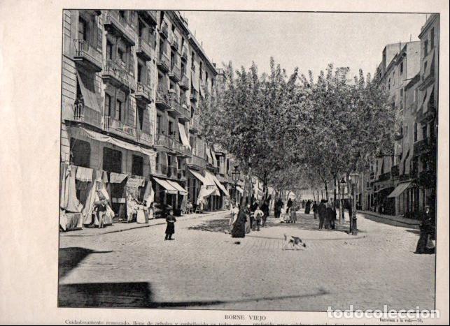 Livres: LAMINA V52351: Paseo del Borne en Barcelona