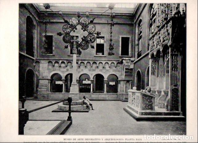 B&uuml;cher: LAMINA V52356: Museo de Arte Decorativo y Arqueologico de Barcelona, planta baja