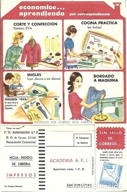 B&uuml;cher: VARIOS 7326: Tarjeta de inscripcion de Academia AEI