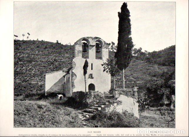 Libros: LAMINA V52410: Ermita de San Medin en Sierra de Collserola, Barcelona
