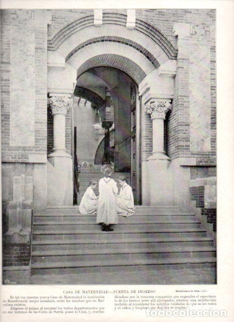 B&uuml;cher: LAMINA V52415: Casa de la Maternidad puerta de ingreso, Barcelona