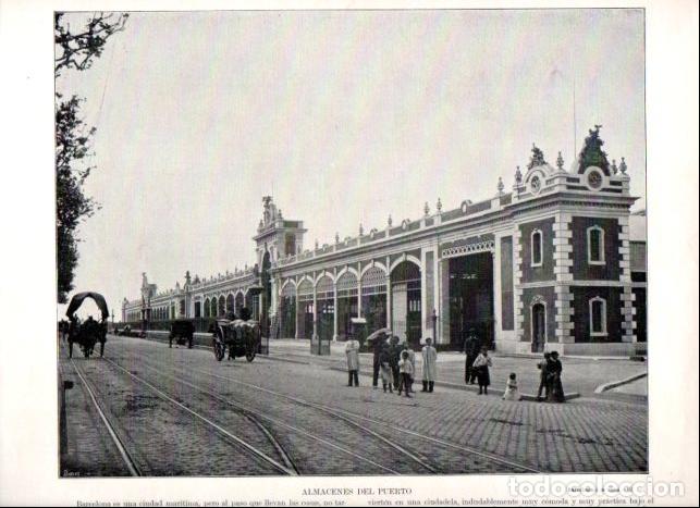 Livres: LAMINA V52381: Almacenes del Puerto de Barcelona