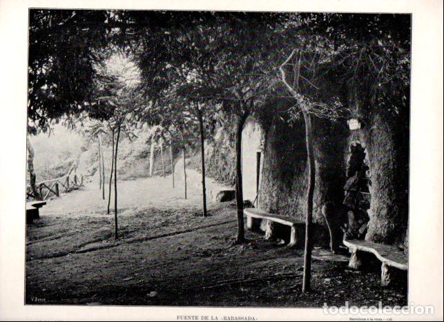 Libros: LAMINA V52411: Fuente de la Rabassada en Parque de Collserola, Barcelona