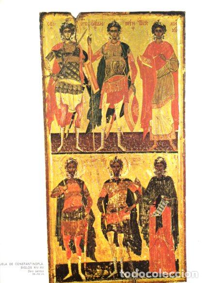 Libros: LAMINA V53143: Seis santos, Escuela de Constantinopla siglo XIV - XV