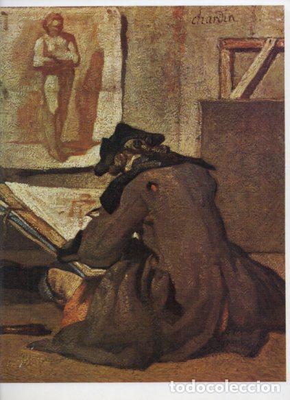 Libri di seconda mano: LAMINA V53198: El dibujante por Jean Baptiste Chardin