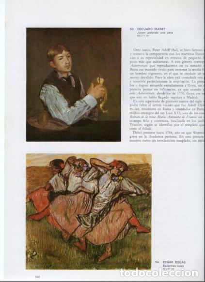Libros: LAMINA V53203: Joven pelando pera por Manet y Bailarinas rusas por Degas