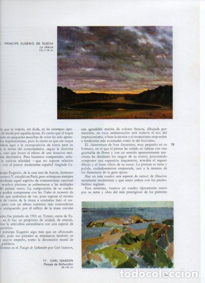 Libros: LAMINA V53213: La charca por Eugenio de Suecia y Paisaje de Salhundon por Isakson