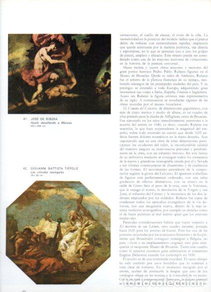 Libri di seconda mano: LAMINA V53228: Apolo desollando a Marsias por Ribera y Virtudes teologales por Tiepolo
