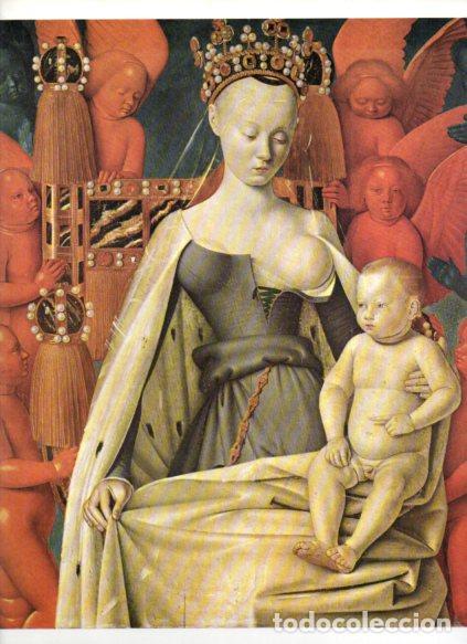Libri di seconda mano: LAMINA V53245: Virgen con el Ni&ntilde;o y angeles por Jean Fouquet