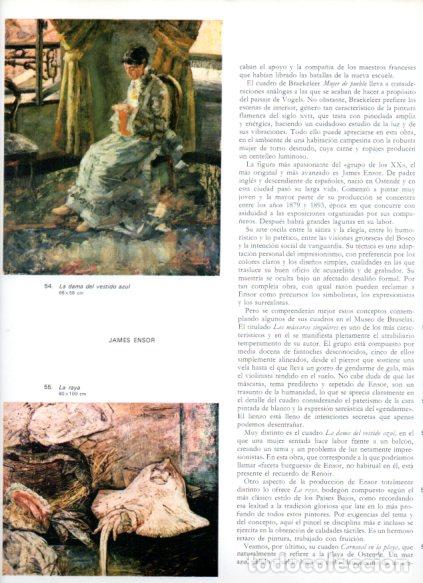 Libros: LAMINA V53233: La dama del vestido azul y La raya por James Ensor