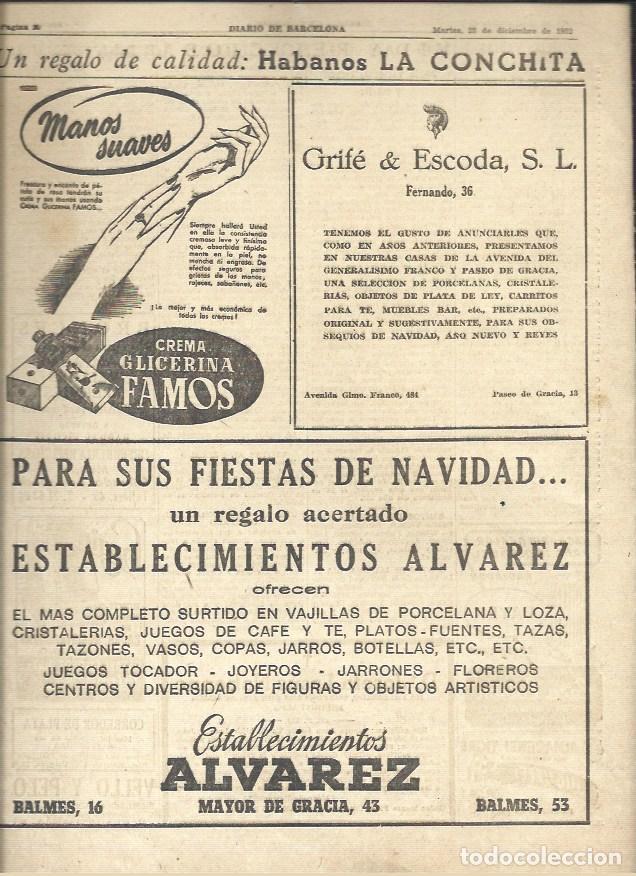 Libri di seconda mano: LAMINA 41164: Publicidad de Establecimientos Alvarez y crema Famos - VVAA