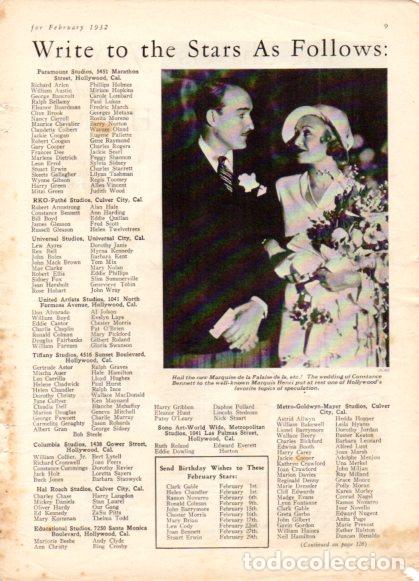 Libros: LAMINA V53324: Constance Bennet and Marquis Henri
