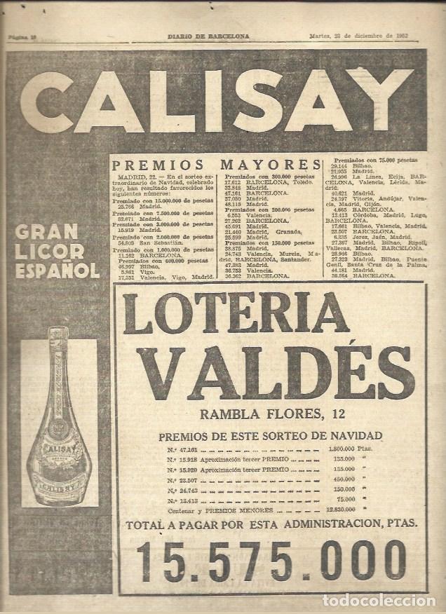 Libros: LAMINA 41160: Publicidad de Casey y Loteria Valdes - VVAA