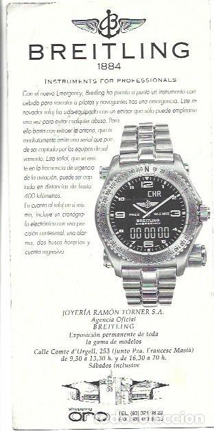 Libros: VARIOS 7339: Tarjeta publicitaria de Breitling - Foto 1