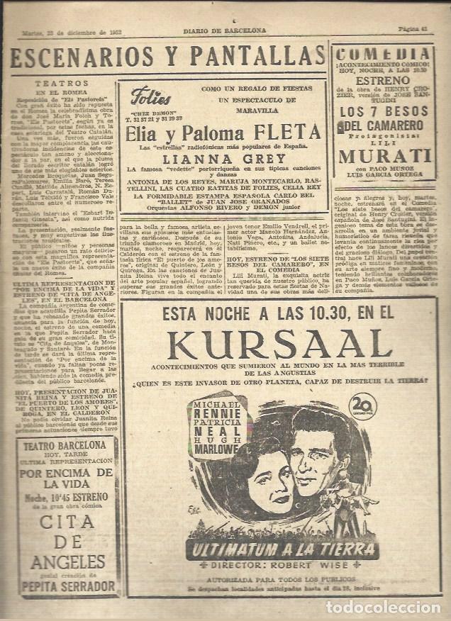 Libros: LAMINA 41170: Publicidad de la pelicula Kursaal - VVAA