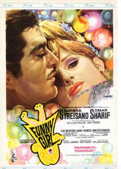 Libros: LAMINA V53365: Funny girl con Barbra Streisand y Omar Sharif