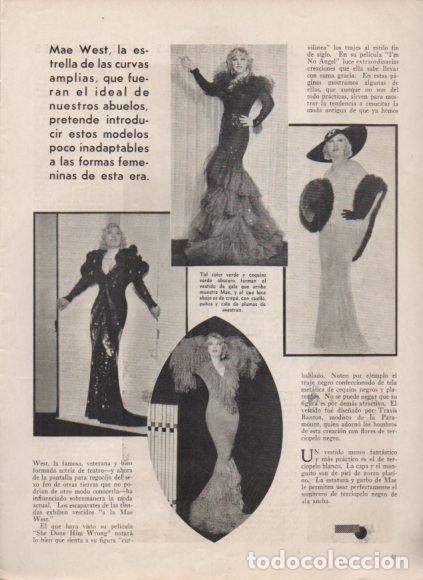 Livres: LAMINA V53395: Mae West con vestidos de noche