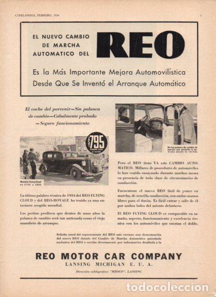 Livres: LAMINA V53415: Publicidad Reo Motor Car Company