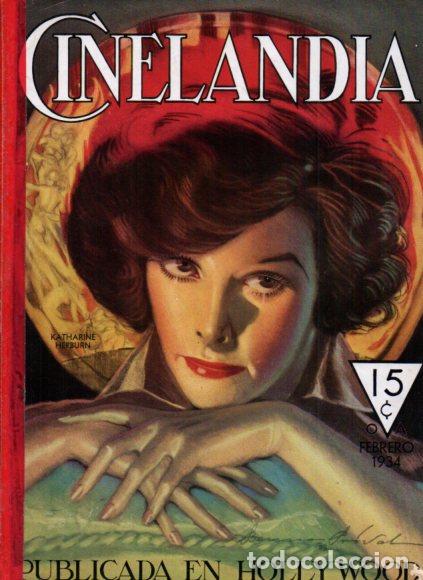 B&uuml;cher: LAMINA V53414: Katharine Hepburn portada en Cinelandia