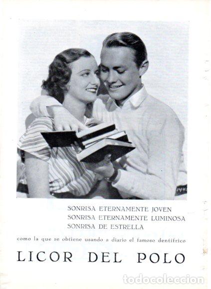 Livros em segunda m&atilde;o: LAMINA V53460: Publicidad Licor del Polo dentifrico