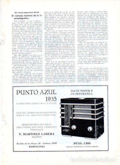 Libros: LAMINA V53463: Publicidad Radio Punto Azul 1935