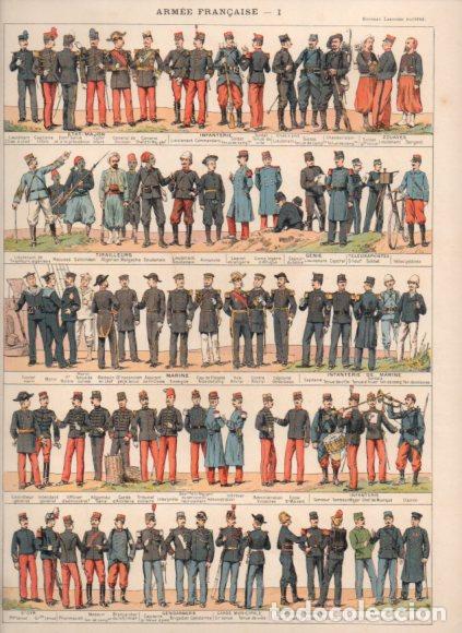 books: LAMINA V53490: Armee fran&ccedil;aise I. Nouveau Larousse Illustre